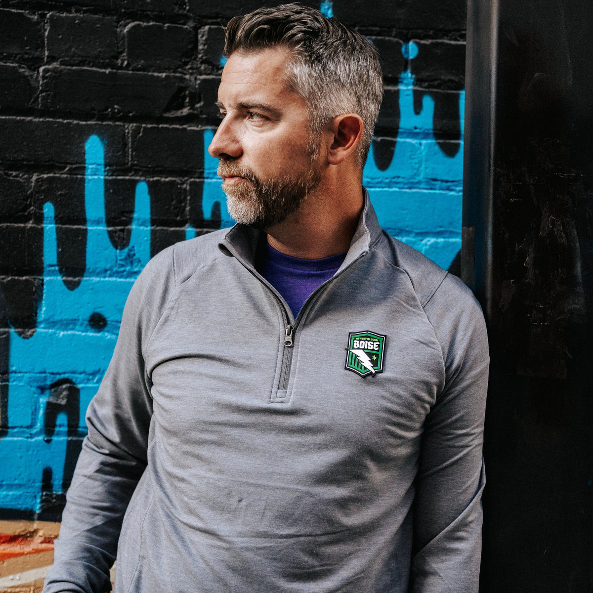 Core Grey Sport-tek Quarter Zip