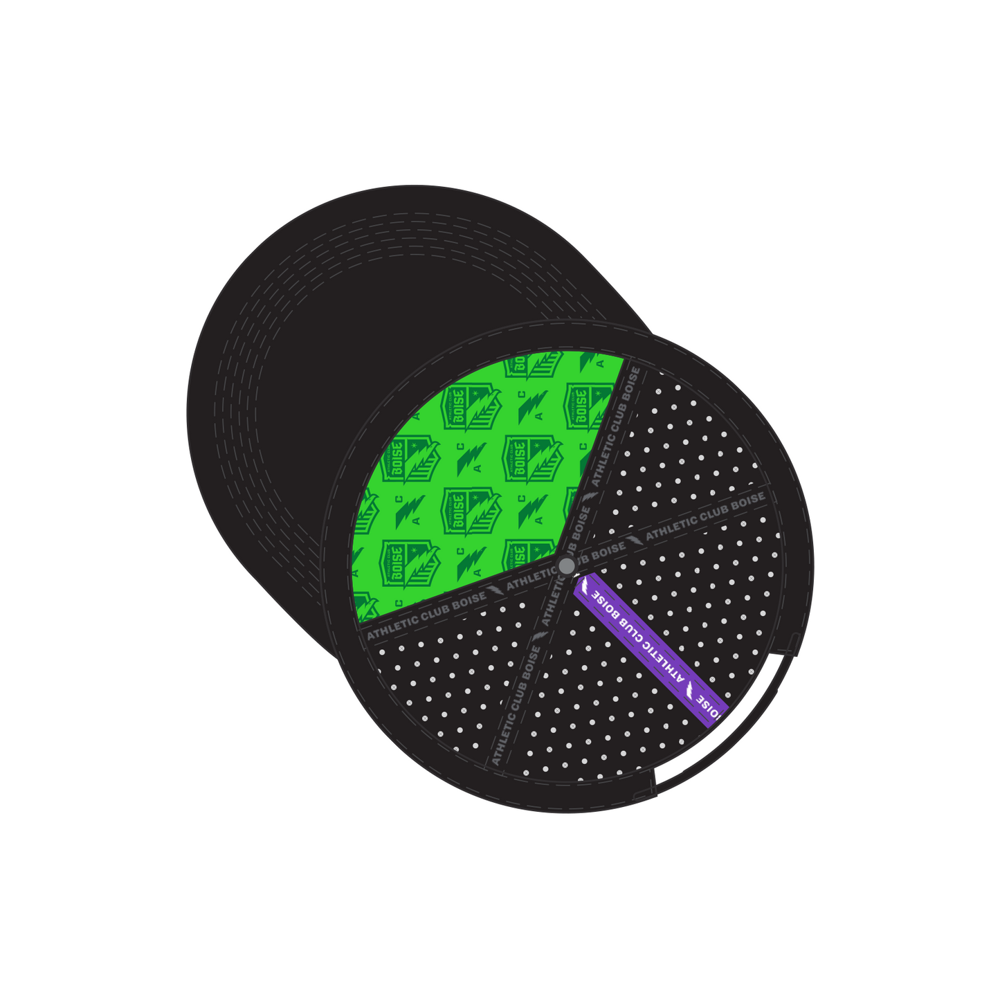 Black Curve Bill Hat