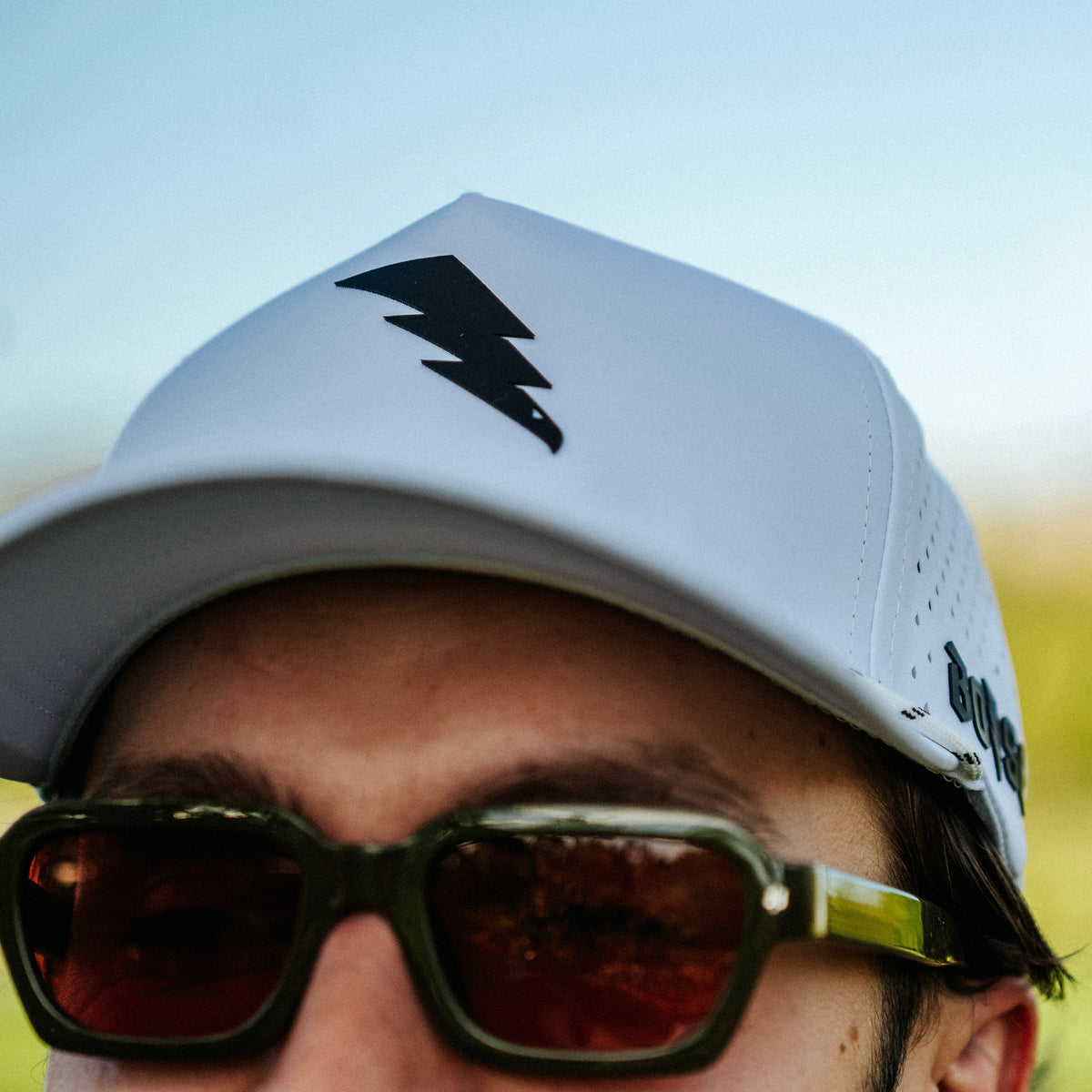White Rope Bolt Hat