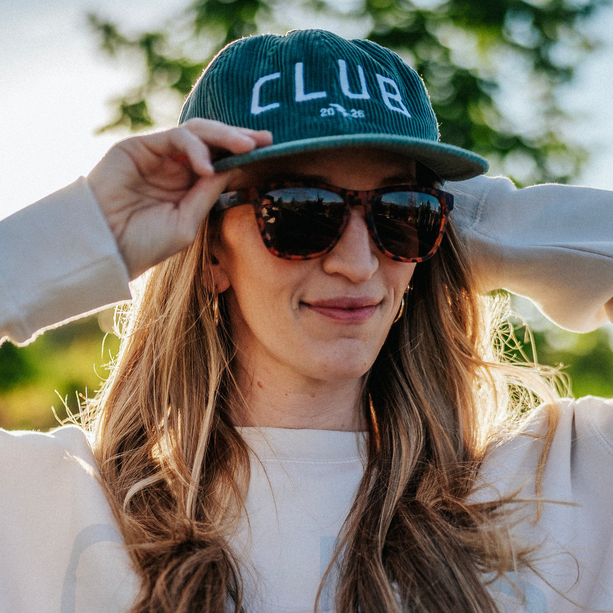 Club Sage Embroidered Corduroy Dad Hat