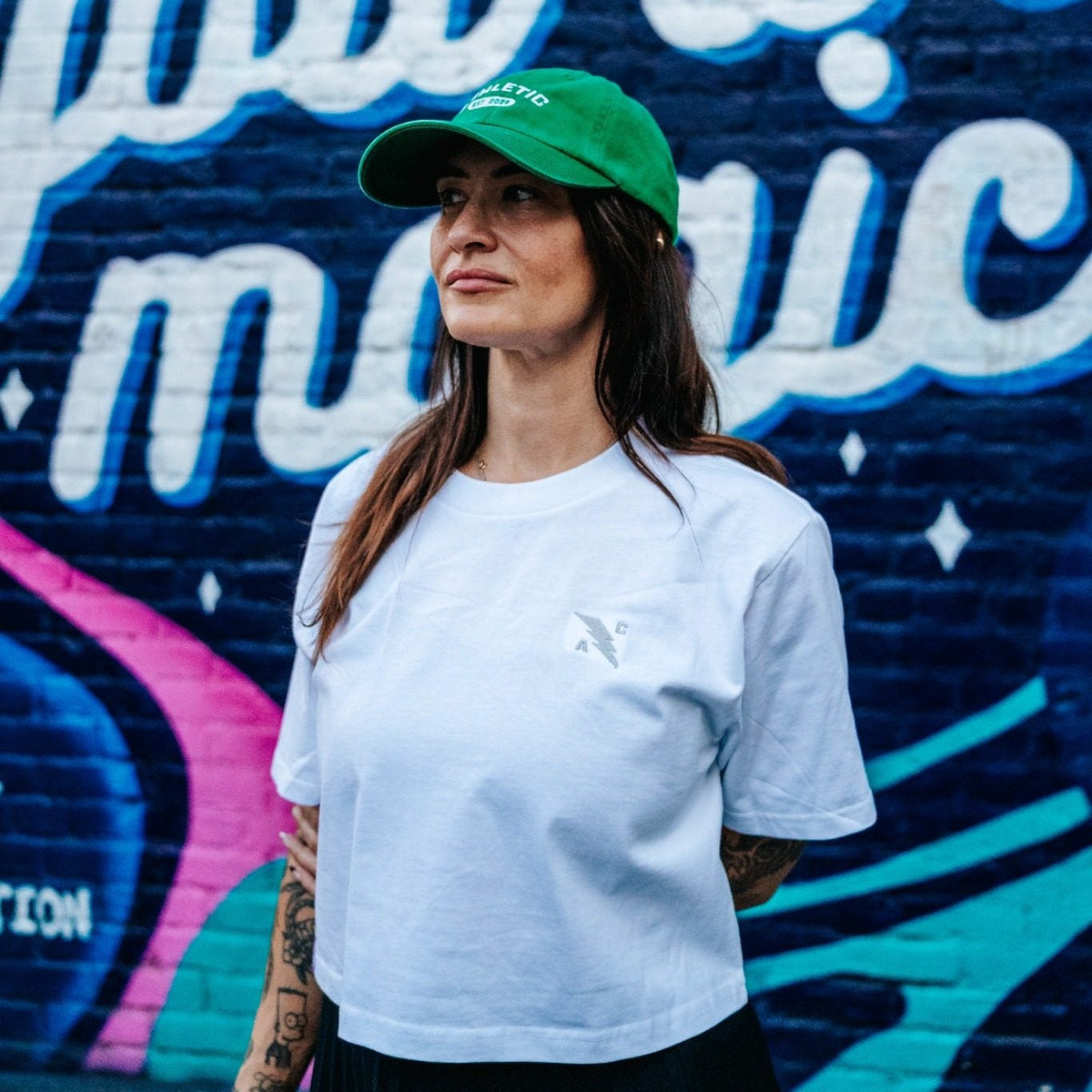 Summer White Cropped T-Shirt