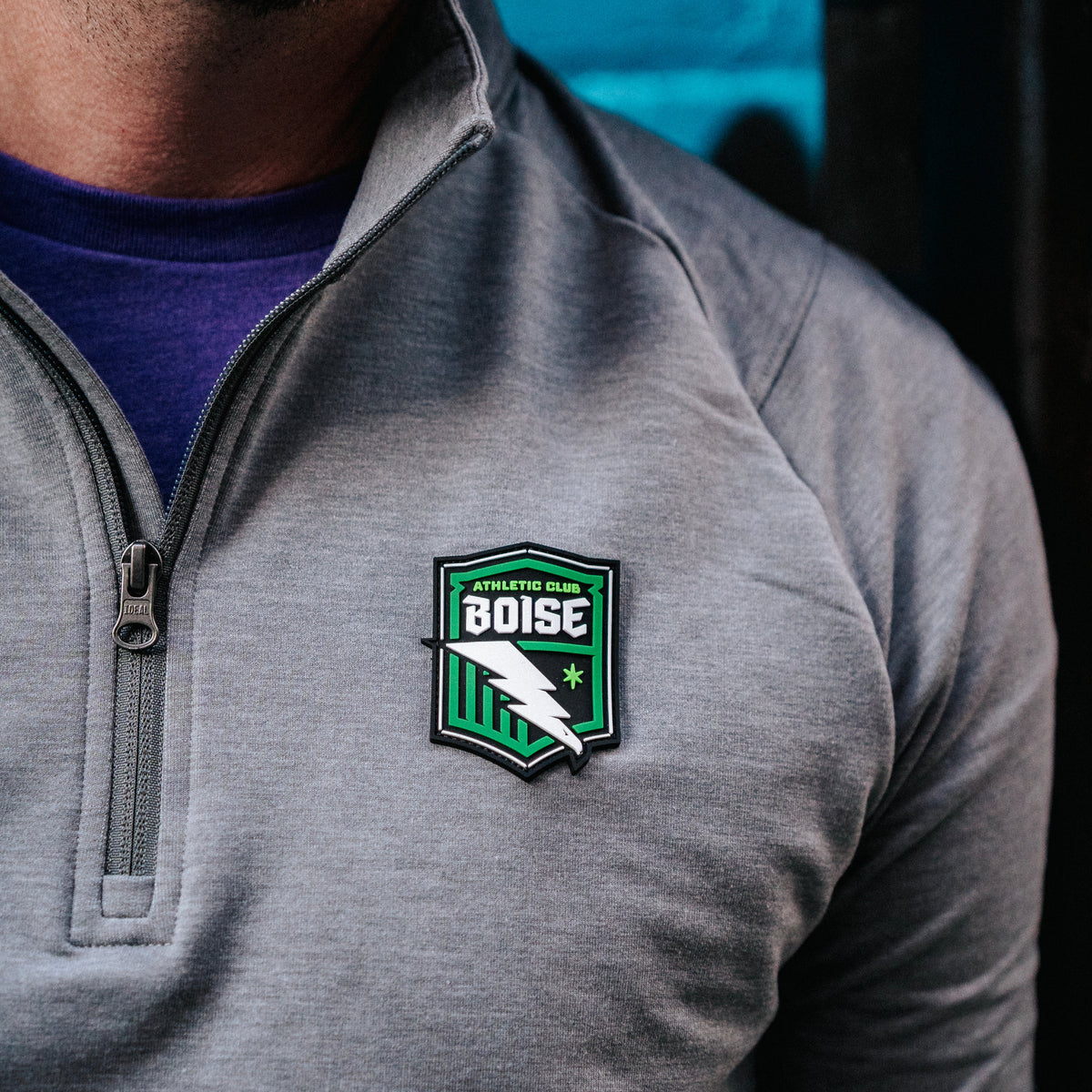 Core Grey Sport-tek Quarter Zip