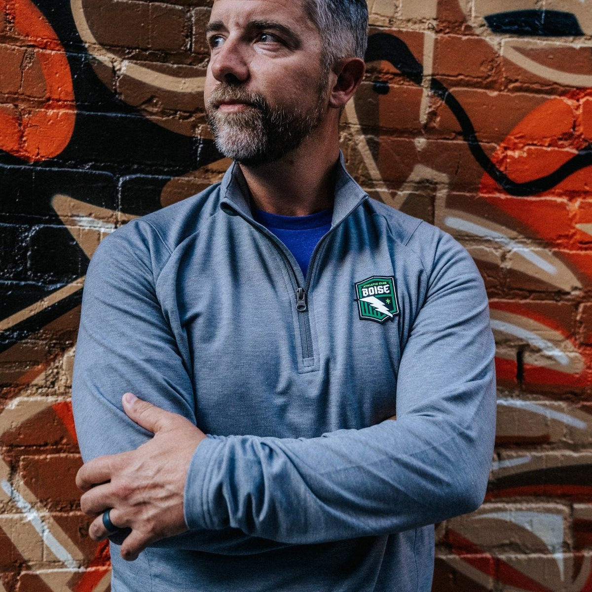 Core Grey Sport-tek Quarter Zip