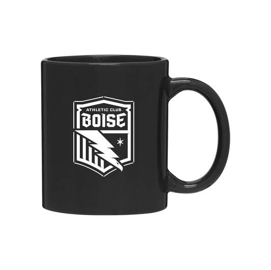 Athletic Club Boise Black Coffee Mug