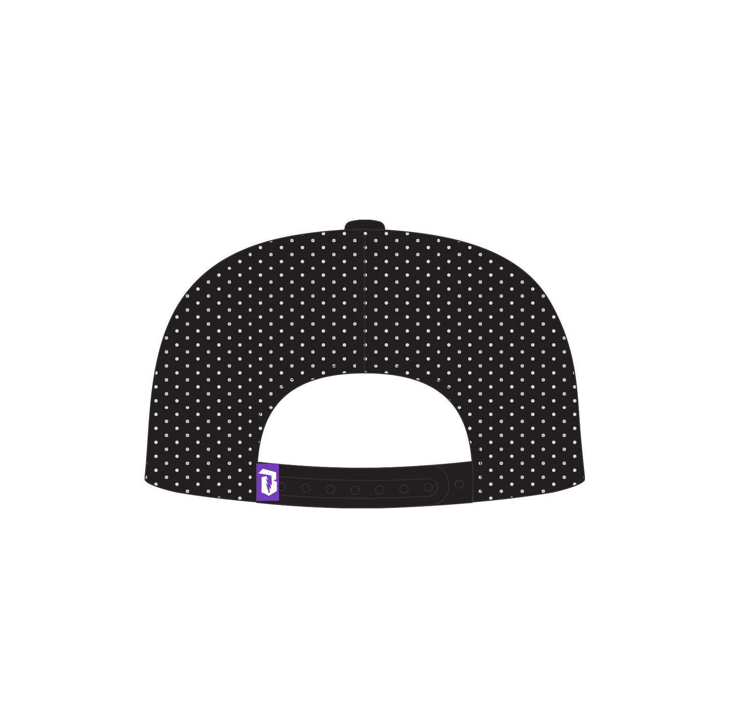 Black Flat Bill Trucker Hat