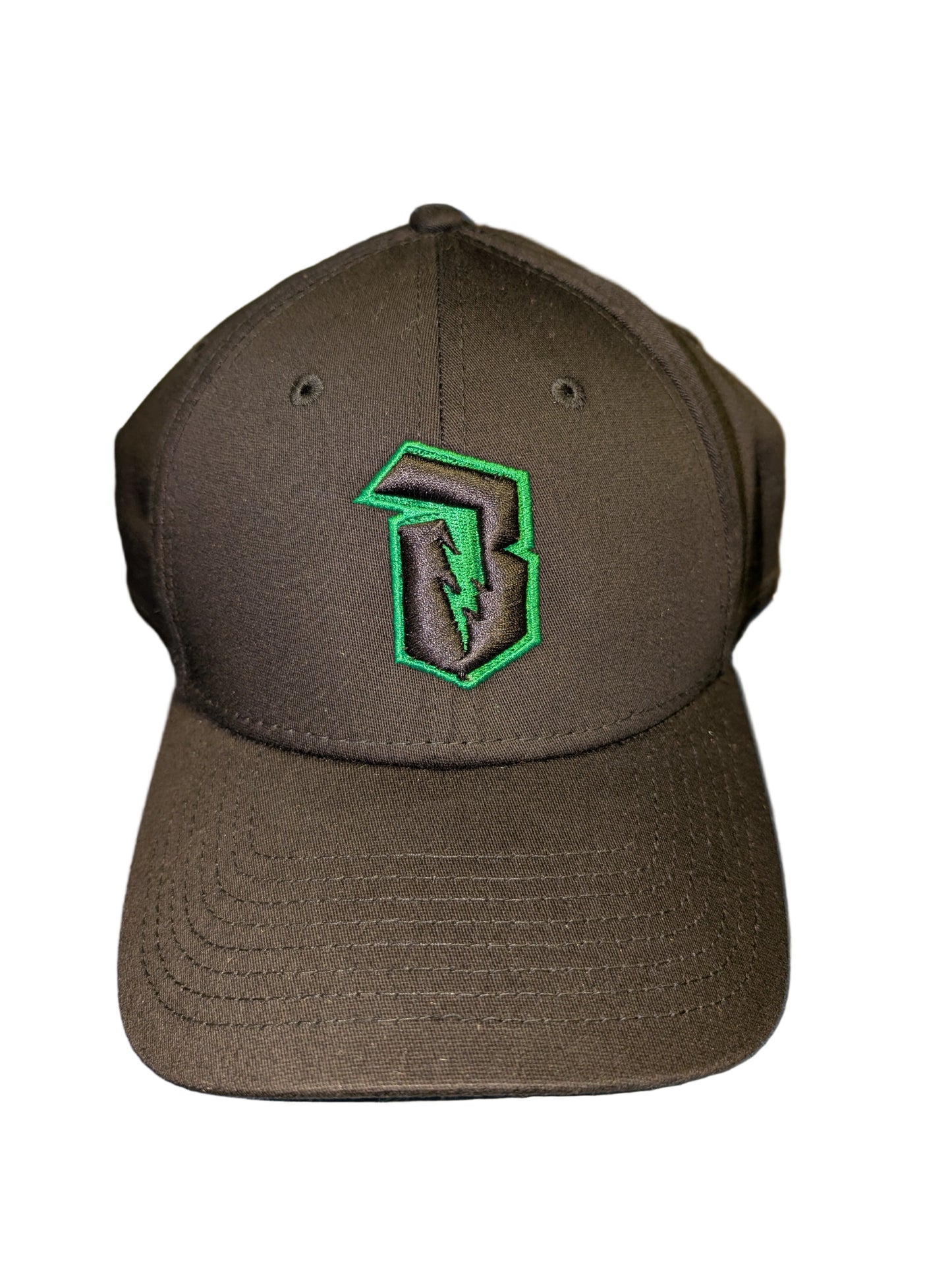 New Era Athletic Club Boise Black and Green "B" Hat