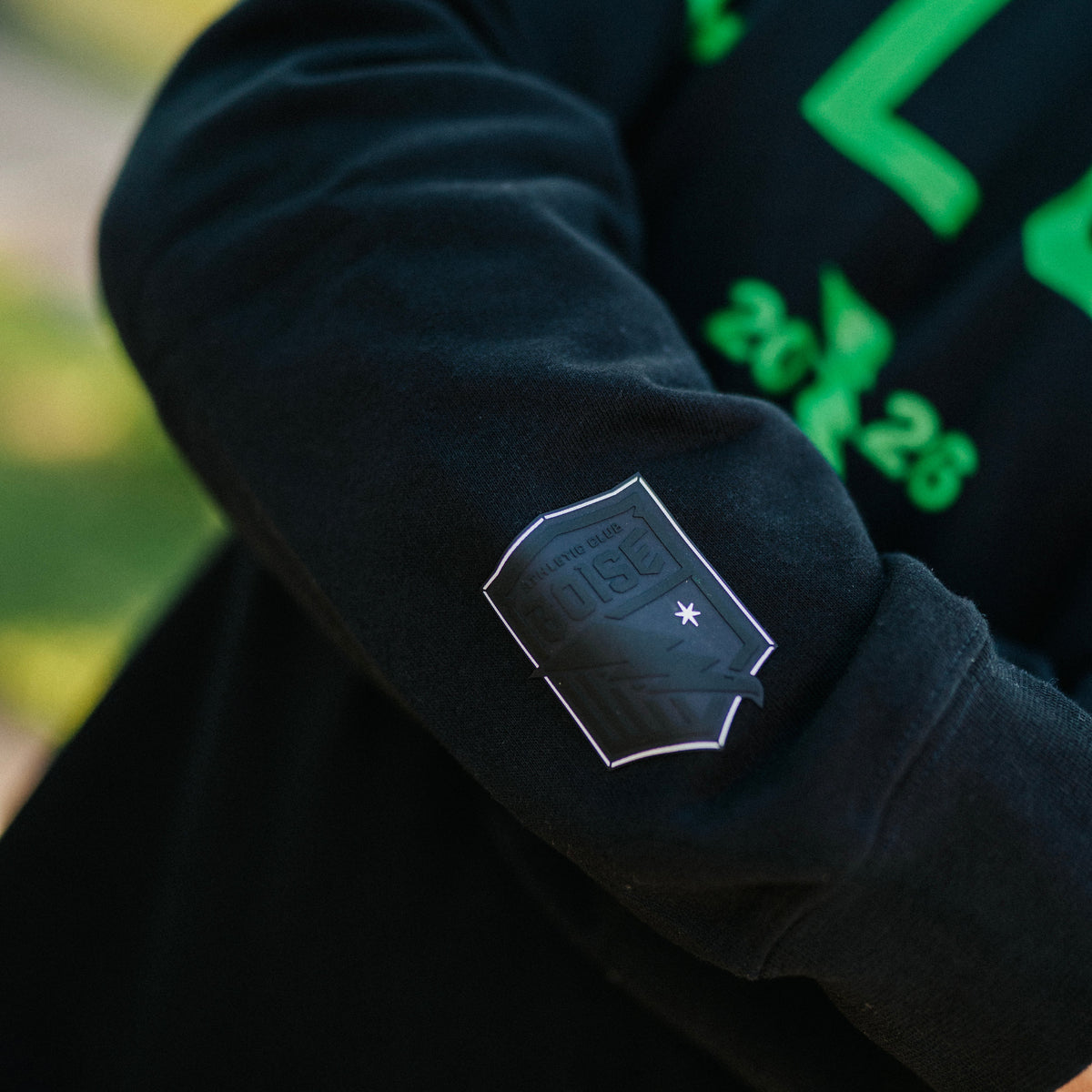 Club Black Printed Unisex Crewneck