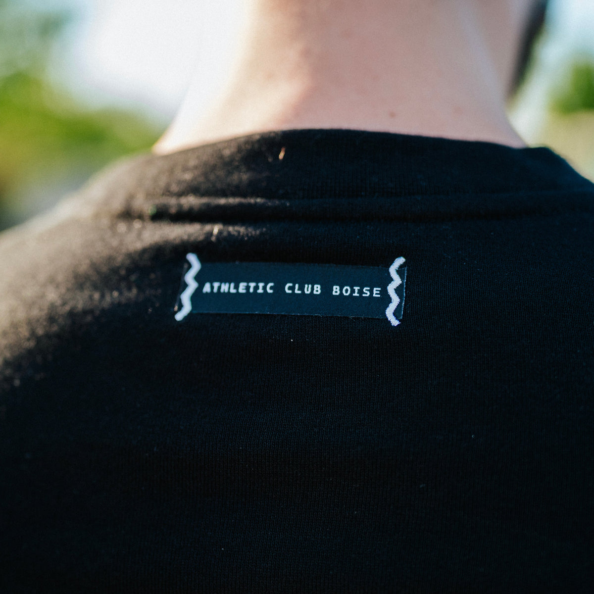 Club Black Printed Unisex Crewneck