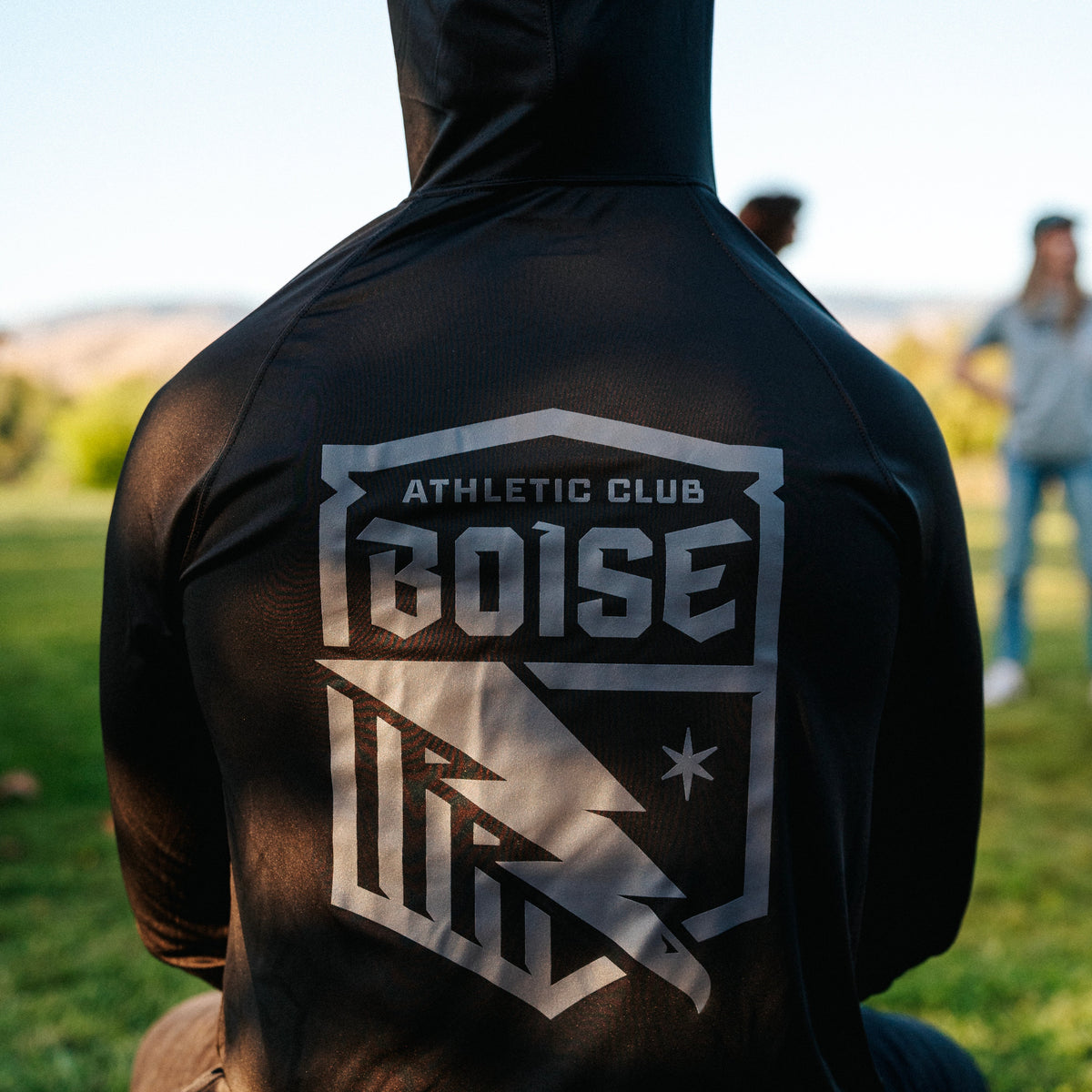 Core Black Sport-Tek Hooded Unisex Long Sleeve