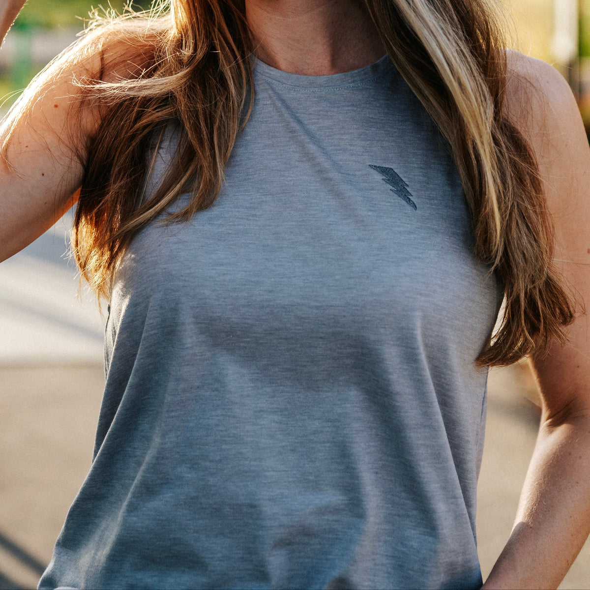 Summer Grey Racerback Tank
