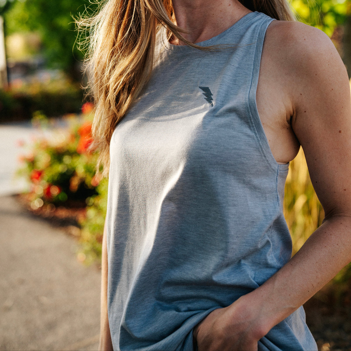 Summer Grey Racerback Tank