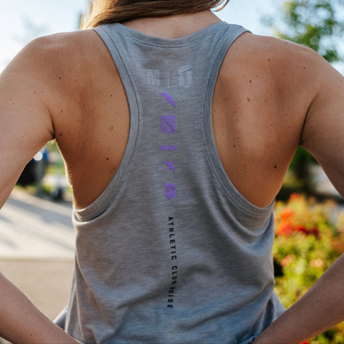 Summer Grey Racerback Tank