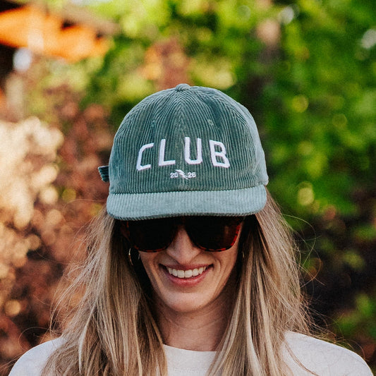 Club Sage Embroidered Corduroy Dad Hat