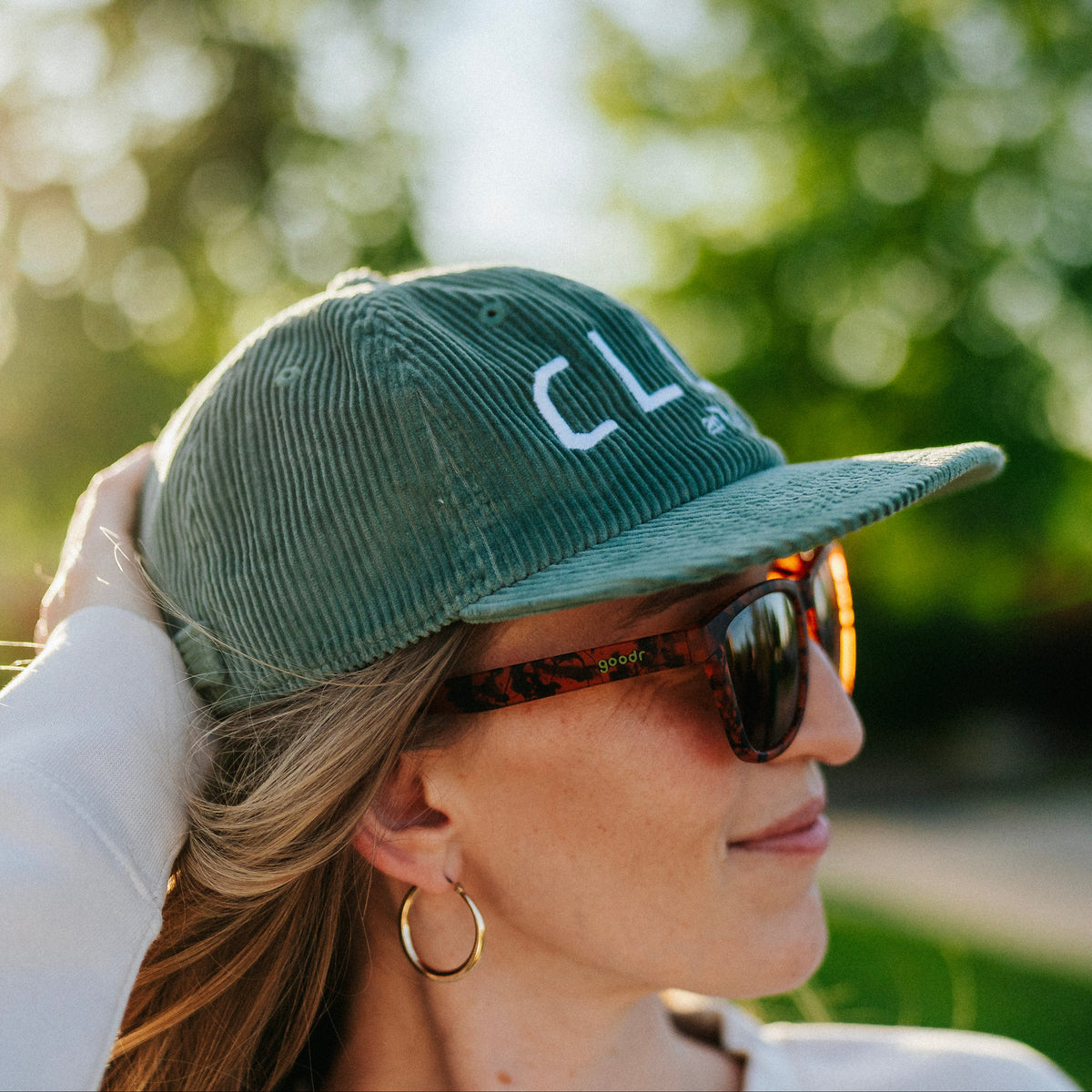 Club Sage Embroidered Corduroy Dad Hat