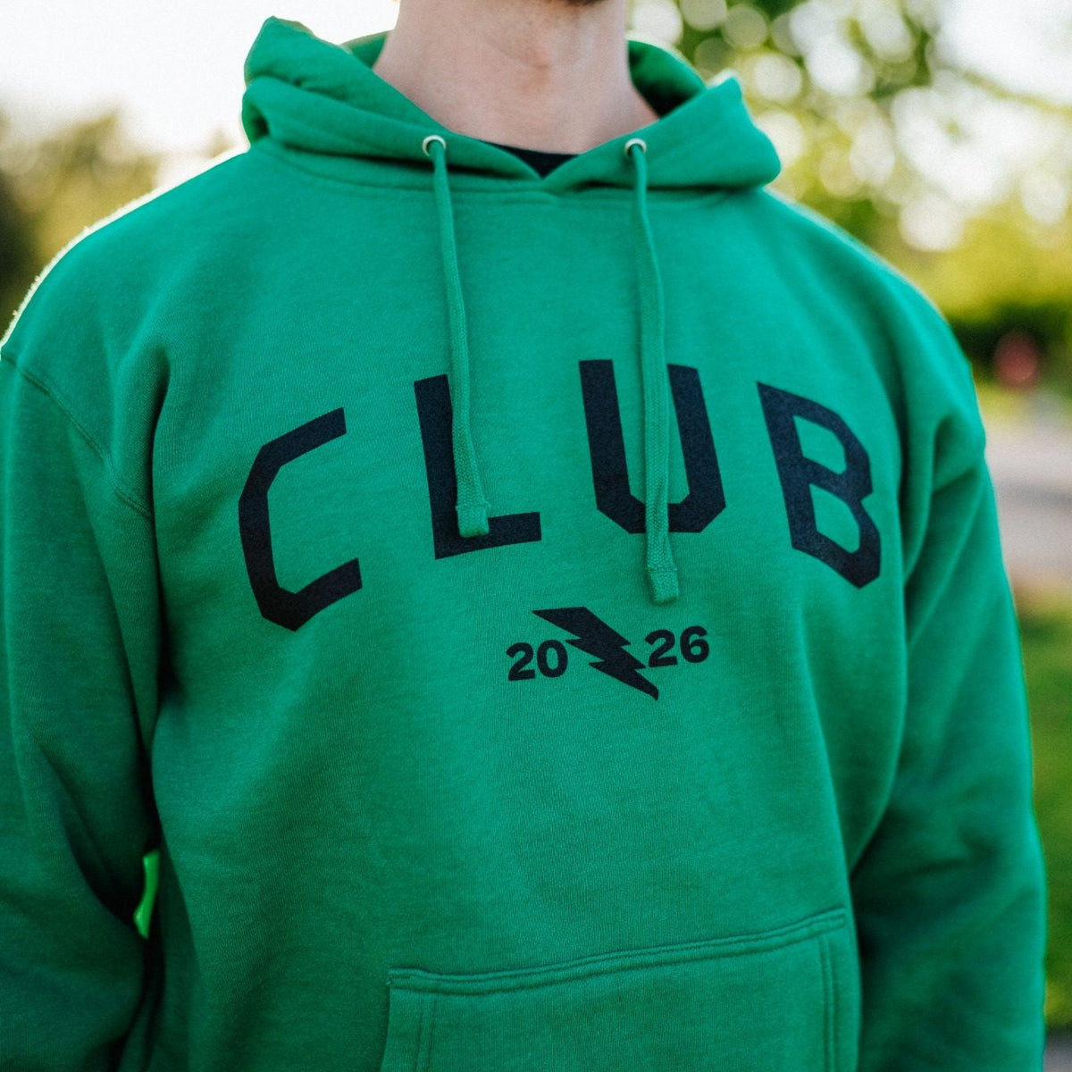 Club Green Printed Unisex Hoodie